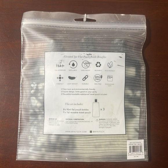 Kitsch Refillable Travel Pouch Trio - Picture 3 of 8